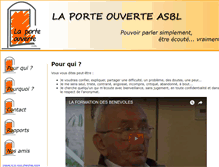 Tablet Screenshot of laporteouverte.be